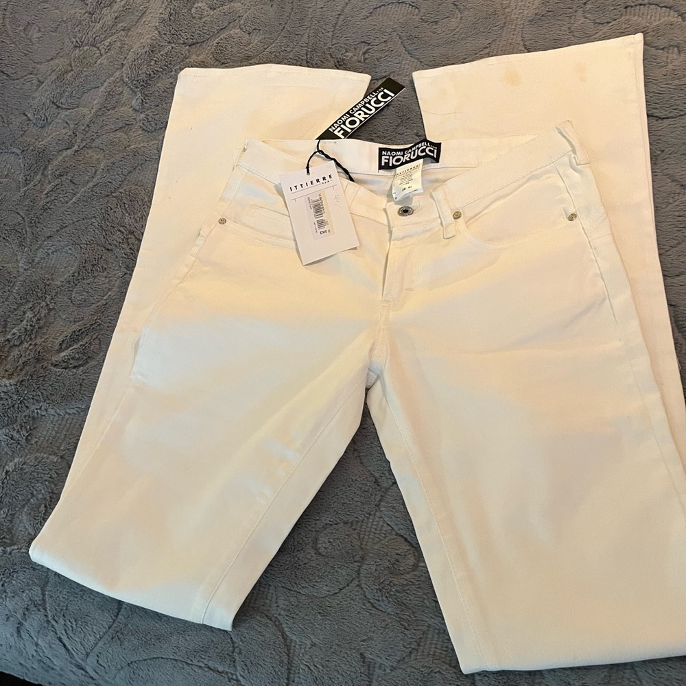 Fiorucci Women's Cream Flair Leg Jeans